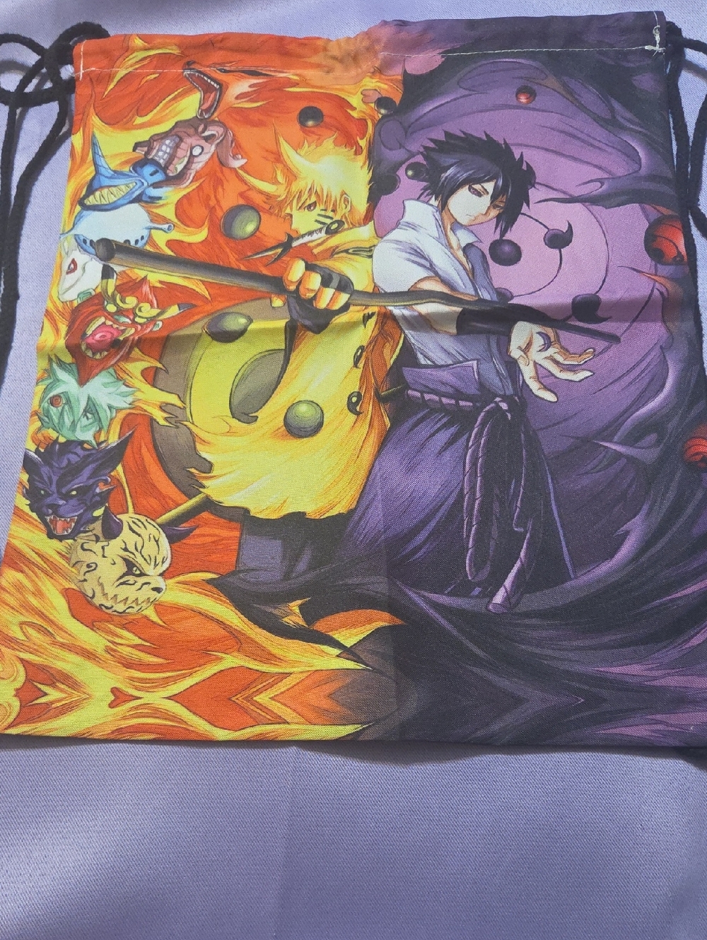 no brand name Anime Naruto drawstring bag